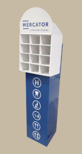 Cardboard floor display - Mercator