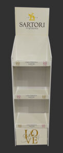 Cardboard Free Standing Display Unit - Sartori di Verona