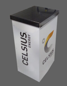 Cardboard floor display - Celsius