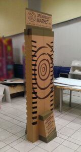 Cardboard Totem Display