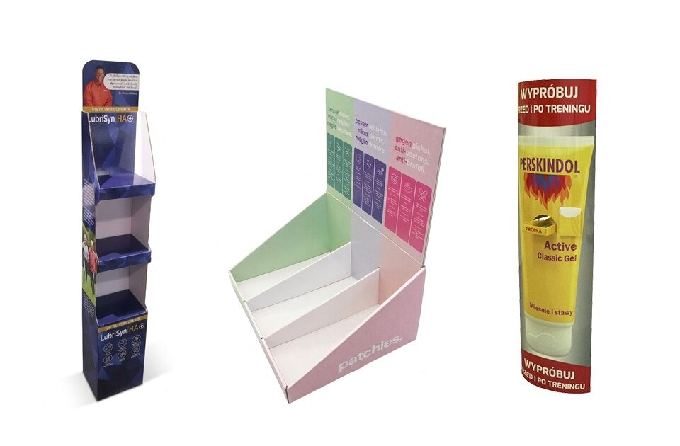 kartonowe ekspozytory dla branzy farmaceutycznej